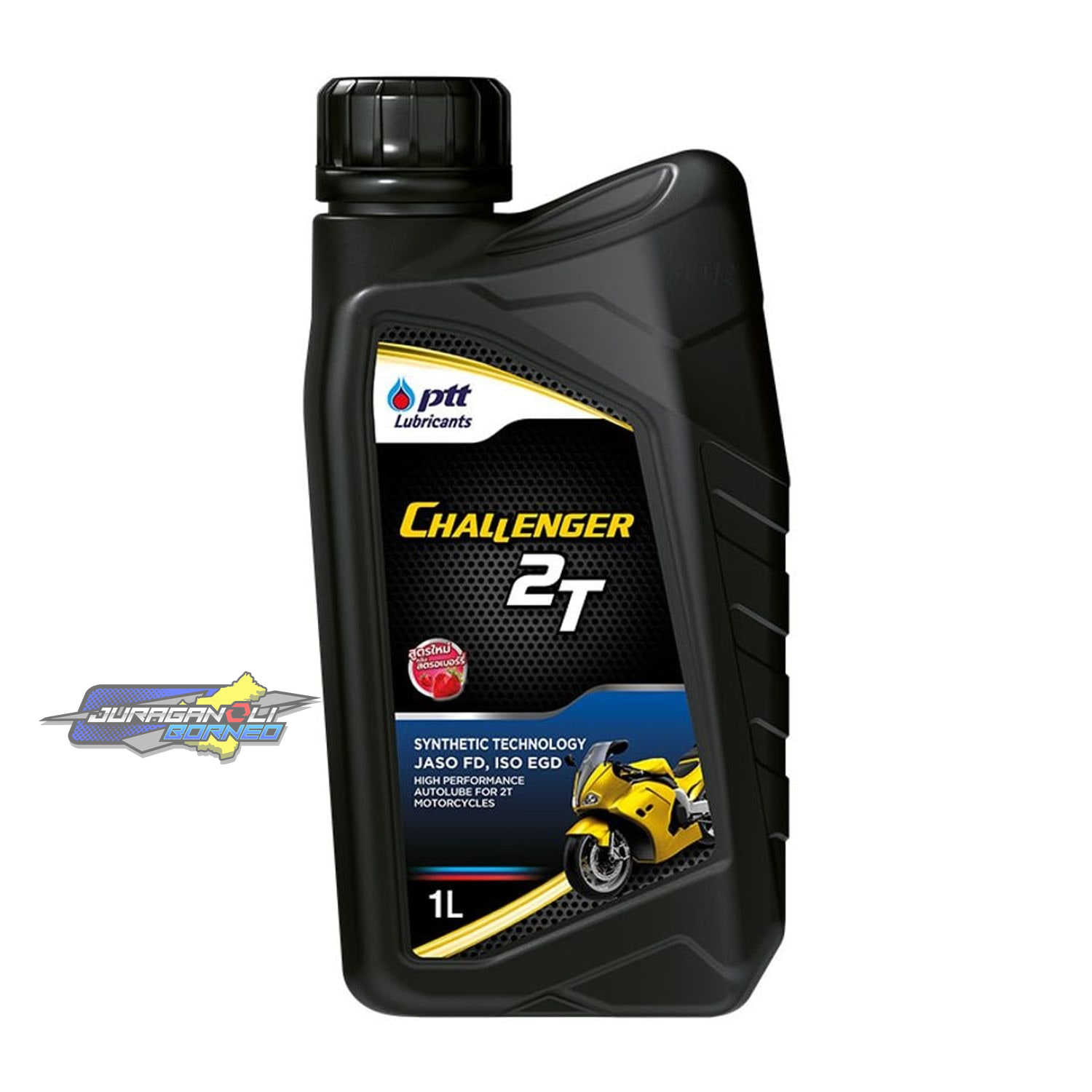 PTT Lubricants PTT Challenger 2T Semi-Synthetic 1L (Wangi Permen Karet / Stroberi)